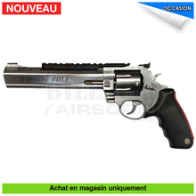Charger l&#39;image dans la galerie, Revolver GNB Marushin Taurus Raging Bull 8’’ 3/8 Stainless 8mm + Douilles + Rail (Rare!) répliques de poing airsoft GNB
