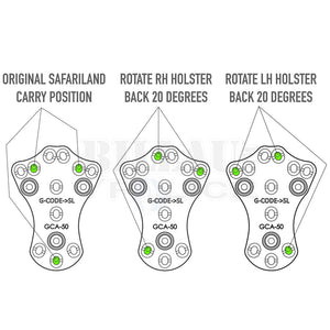 Rti Hanger G-Code Safariland +20° / -20° Gca50 (Argenté) Accessoires Holsters