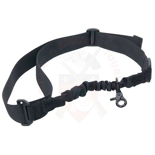 Sangle 1 point Bungee BO Noire Sangles et Dragonnes