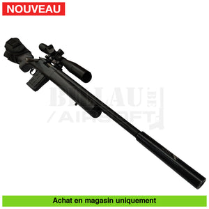 Sniper Airsoft Gnb Gaz Ou Co2 Kit Complet Kj M700 Noir Custom Répliques De Snipers Co2