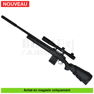 Sniper Airsoft Gnb Gaz Ou Co2 Kit Complet Kj M700 Noir Custom Répliques De Snipers Co2