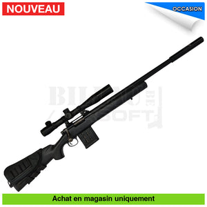 Sniper Airsoft Gnb Gaz Ou Co2 Kit Complet Kj M700 Noir Custom Répliques De Snipers Co2