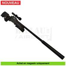 Charger l&#39;image dans la galerie, Sniper airsoft Spring Well L96 Noir Kit Complet répliques de snipers airsoft spring