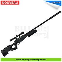 Charger l&#39;image dans la galerie, Sniper airsoft Spring Well L96 Noir Kit Complet répliques de snipers airsoft spring