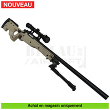 Charger l&#39;image dans la galerie, Sniper airsoft Spring Well L96 Tan Kit Complet répliques de snipers airsoft spring