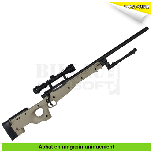 Sniper airsoft Spring Well L96 Tan Kit Complet répliques de snipers airsoft spring