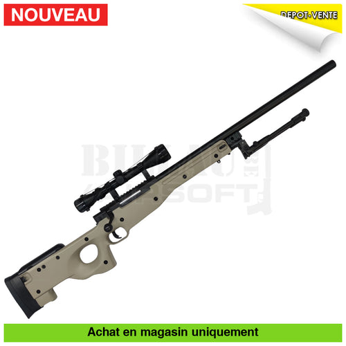 Sniper airsoft Spring Well L96 Tan Kit Complet répliques de snipers airsoft spring