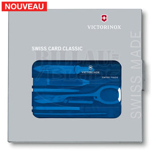 Swiss Card Victorinox Bleue Outils Multi-Fonctions