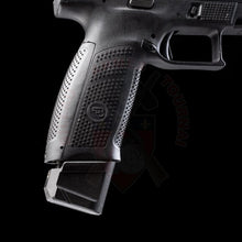 Charger l&#39;image dans la galerie, Talon De Chargeur + 5 Strike Industries Pour Cz P09 / P10 Noir Talons