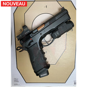 Traitement Cerakote Mélange Maison afin de matcher au coloris Taran Tactical sur canon de CZ 75 SP01 Shadow Custom