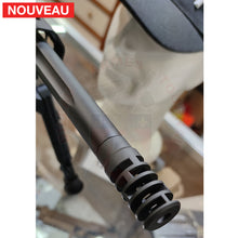 Charger l&#39;image dans la galerie, Traitement peinture céramique Cerakote Armor Black Mat sur Compensateur Labyrinth 6,5mm Creedmor afin de matcher à la