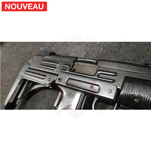 Charger l&#39;image dans la galerie, Traitement peinture céramique Cerakote Armor Black Mat sur IMI UZI 9mm en conservant une patine afin de ne pas faire