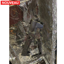 Charger l&#39;image dans la galerie, Traitement peinture céramique Cerakote Armor Black Mat sur IMI UZI 9mm en conservant une patine afin de ne pas faire