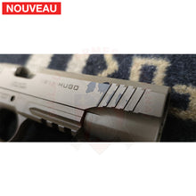 Charger l&#39;image dans la galerie, Traitement peinture céramique Cerakote Magpul FDE sur un pistolet Schmeisser Hugo dont la finition d’origine a commencé