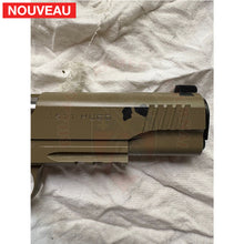 Charger l&#39;image dans la galerie, Traitement peinture céramique Cerakote Magpul FDE sur un pistolet Schmeisser Hugo dont la finition d’origine a commencé