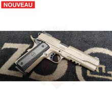 Charger l&#39;image dans la galerie, Traitement peinture céramique Cerakote Magpul FDE sur un pistolet Schmeisser Hugo dont la finition d’origine a commencé