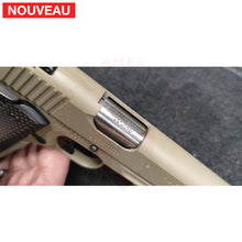 Charger l&#39;image dans la galerie, Traitement peinture céramique Cerakote Magpul FDE sur un pistolet Schmeisser Hugo dont la finition d’origine a commencé