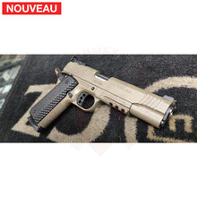 Charger l&#39;image dans la galerie, Traitement peinture céramique Cerakote Magpul FDE sur un pistolet Schmeisser Hugo dont la finition d’origine a commencé