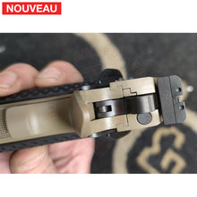 Charger l&#39;image dans la galerie, Traitement peinture céramique Cerakote Magpul FDE sur un pistolet Schmeisser Hugo dont la finition d’origine a commencé