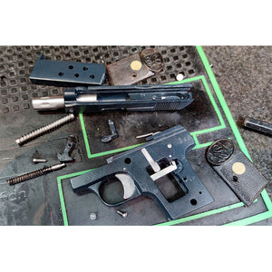Traitement Peinture Céramique Cerakote Socom Blue + Satinage Petites Pièces Restauration