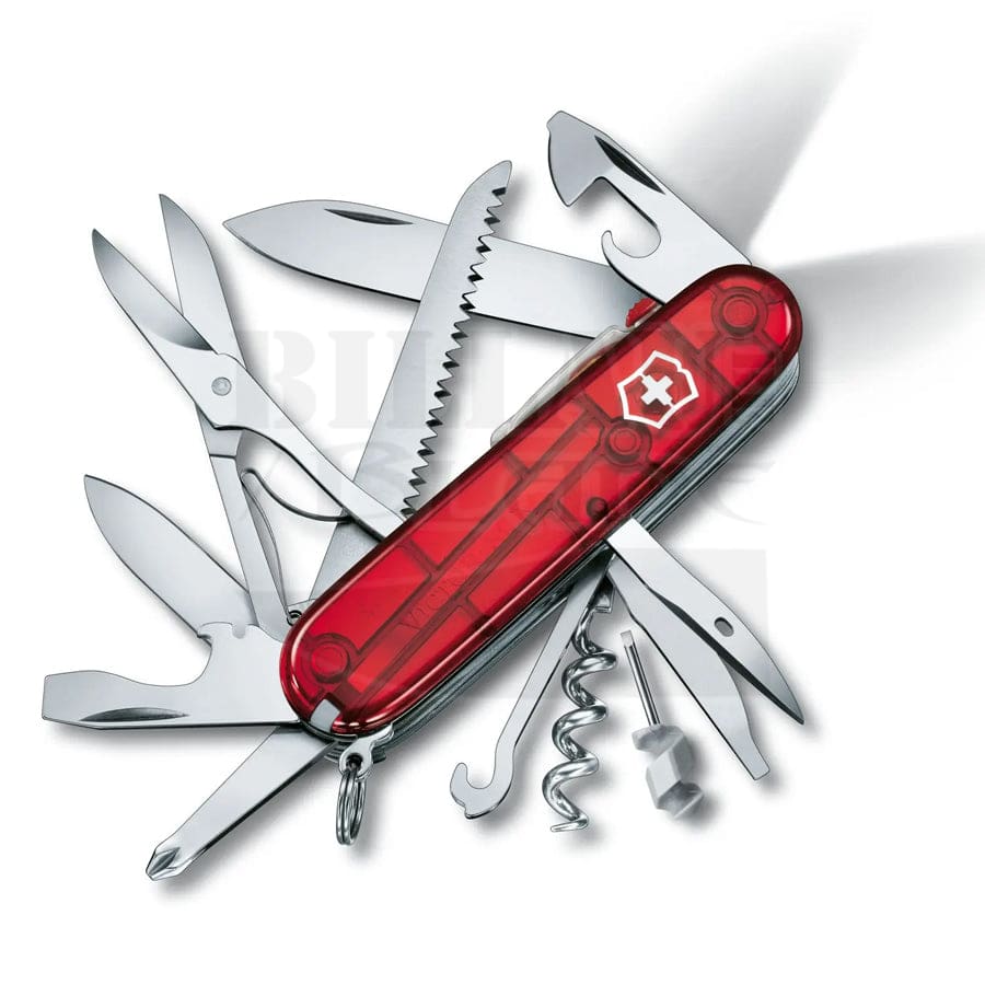 Victorinox Huntsman Lite Rouge Transparent Couteaux Suisses Modèles Classiques
