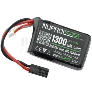 Batterie Nuprol 11.1V 1300 Mah Lipo Mini Tamiya Batteries