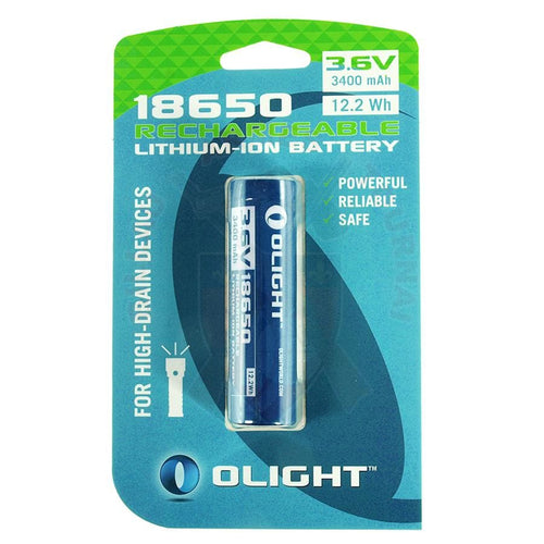 Batterie Olight 18650 3400 Mah High Drain Rechargeable Piles 9V