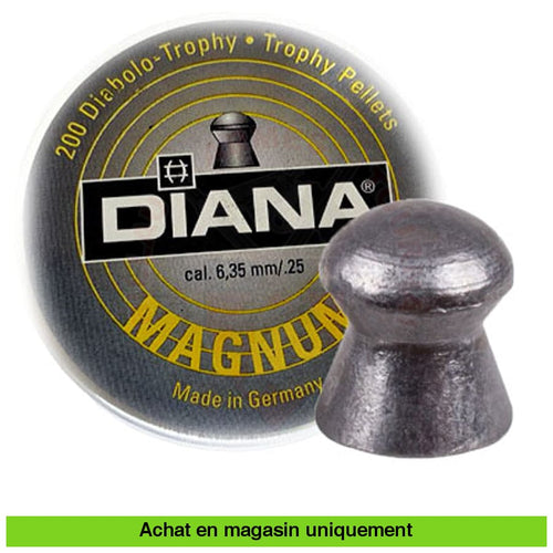 Boite De 200 Plombs Diana Magnum 6.35Mm Plombs (.25)