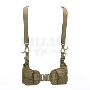Ceinturon Lourd Mollé Tactical Combat Belt + Bretelles Coyote Ceintures & Ceinturons