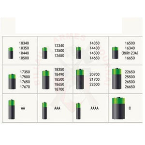 Chargeur De Batterie Universel Magnetique Usb Olight Aa Aaa 18650 17670 16340 14500 & Rcr123A