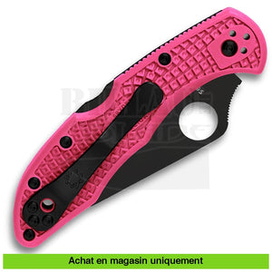 Couteau Pliant Spyderco Delica 4 Lightweight Pink / Black Cpm S30V Pe

# Sp C11Fppns30Vbk Couteaux