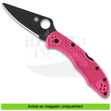Charger l&#39;image dans la galerie, Couteau Pliant Spyderco Delica 4 Lightweight Pink / Black Cpm S30V Pe

# Sp C11Fppns30Vbk Couteaux