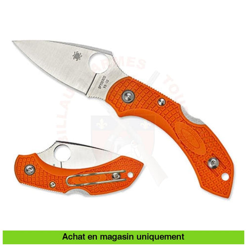 Couteau Pliant Spyderco Dragonfly 2 Orange Couteaux Pliants