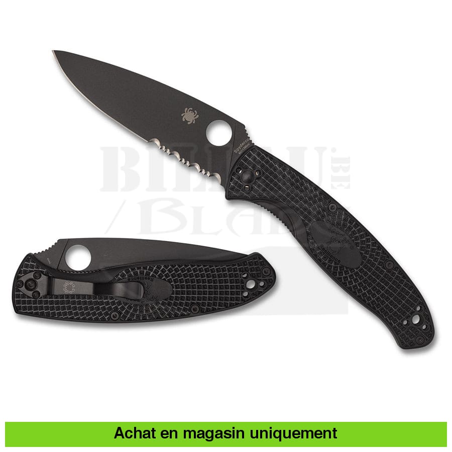 Couteau Pliant Spyderco Resilience Lightweight Black / 8Cr13Mov Pe

# Sp C142Psbbk Couteaux Pliants