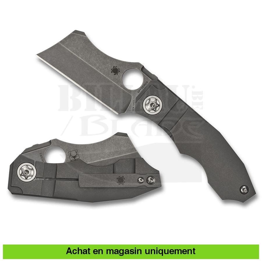 Couteau Pliant Spyderco Stovepipe Titanium Cpm 20Cv

# Sp C260Tip Couteaux Pliants Divers