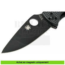 Charger l&#39;image dans la galerie, Couteau Pliant Spyderco Tenacious Lightweight Noir Lisse Couteaux Pliants Divers