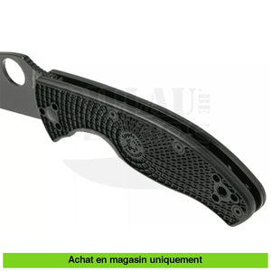 Couteau Pliant Spyderco Tenacious Lightweight Noir Lisse Couteaux Pliants Divers