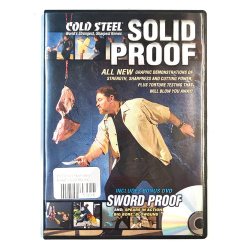 Dvd Cold Steel Solid Proof 1 + Bonus Sword Dvds
