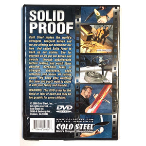 Dvd Cold Steel Solid Proof 2 + Bonus Sword Dvds