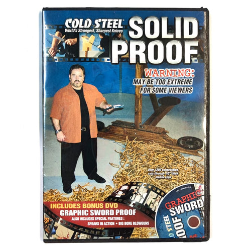 Dvd Cold Steel Solid Proof 2 + Bonus Sword Dvds