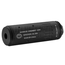 Charger l&#39;image dans la galerie, Faux Silencieux Airsoft Court Bo Qd Type Mk16 + Cache-Flamme Noir