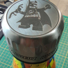 Charger l&#39;image dans la galerie, Gravure Laser Gourde Lego Batman &amp; Découpe