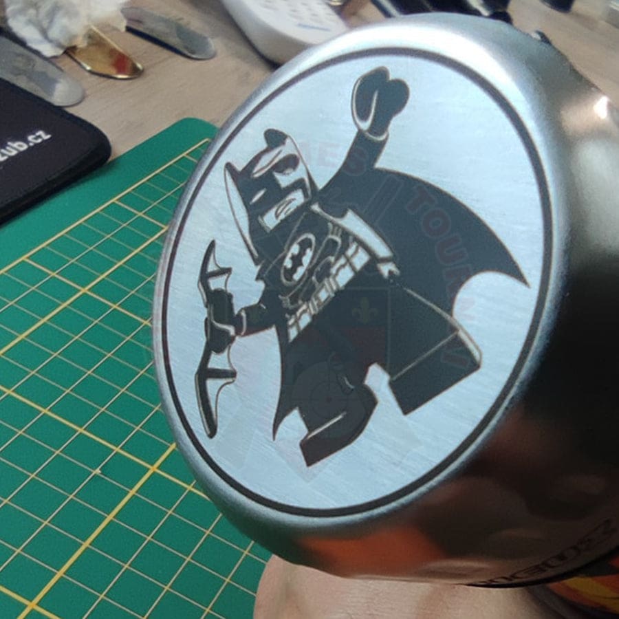 Gravure Laser Gourde Lego Batman & Découpe