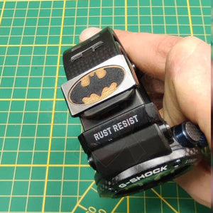 Gravure Laser Passant De Montre Casio G-Shock Thème Batman & Découpe