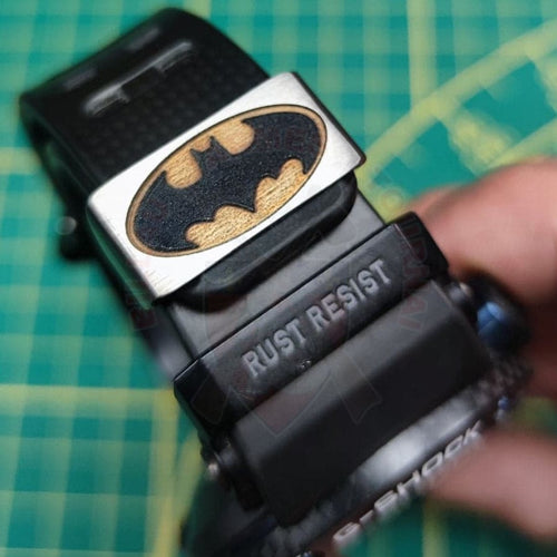 Gravure Laser Passant De Montre Casio G-Shock Thème Batman & Découpe