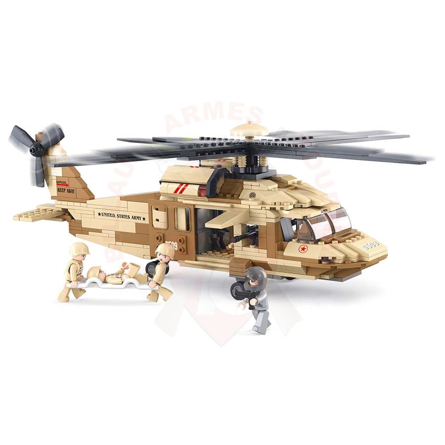 Kit Complet Sluban Hélicoptère Blackhawk Jouets