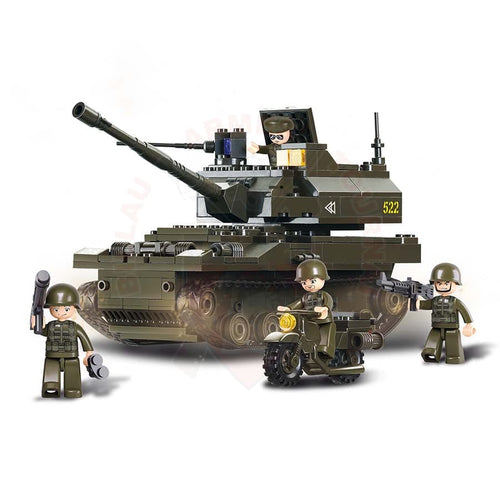Kit Complet Sluban Tank M38 + Moto Jouets