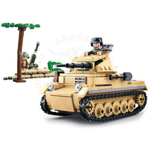 Charger l&#39;image dans la galerie, Kit Complet Sluban Ww2 German Petit Tank Jouets