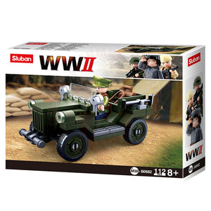 Kit Complet Sluban Ww2 Jeep Alliée Jouets