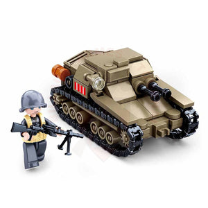 Kit Complet Sluban Ww2 Tank Italien Petit Jouets